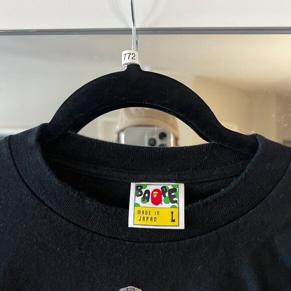 772 Bape Baby Milo Tee Size Large Color Black - Picture 3 of 5